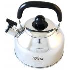 Чайник для плиты TECO TC-116, нержавейка со свистком, 2,8л