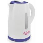 Чайник электрический Мастерица ЕК-1701M белый/фиолетовый, 1,7 л, пластик, 1850 Вт