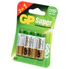 ������� ������� GP Super GP15A3/1-2CR4 LR6 3+1�� BL4