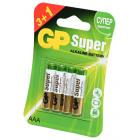 ������� ������� GP Super GP24A3/1-2CR4 LR03 3+1�� BL4