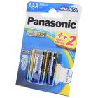    Panasonic EVOLTA LR03EGE/6BP 4+2F LR03  4+2 BL6