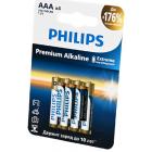 ������� ������� PHILIPS Premium Alkaline LR03M4W/51 LR03 BL4