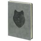Ежедневник недатированный Attache Selection Animals, А5, 160л.,волк, серый