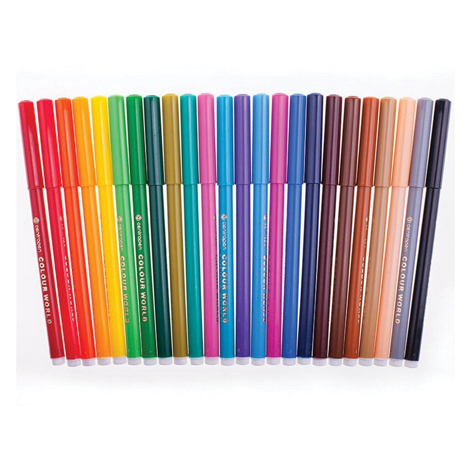 ���������� 24 ����� CENTROPEN Colour World, �����������, ���������, ������������� ��������, 7550/24TP, 775502484