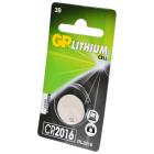 Батарейка дисковая литиевая GP Lithium CR2016-2C1 CR2016 BL1