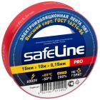 Изолента Safeline 15мм х 10м красный 9357