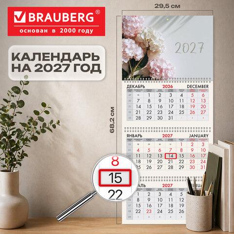 ��������� ����������� 2027 �., 3 �����, 3 ������, �������, �����, BRAUBERG, ����� ���������, 118255