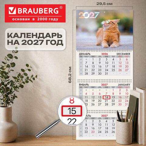 ��������� ����������� 2027 �., 3 �����, 3 ������, �������, �����, BRAUBERG, �����, 118256