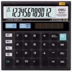 Калькулятор настольный компактный Deli E39231,12 разр,дв пит, 129x129мм,чер