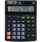 Калькулятор настольный STAFF STF-444-12 (199x153 мм), 12 разрядов, двойное питание, 250303