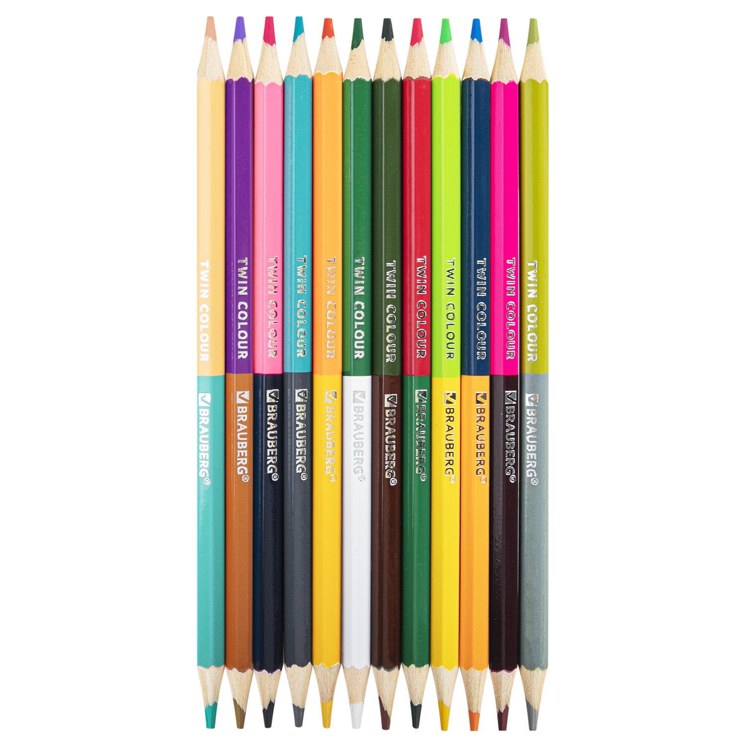    BRAUBERG PREMIUM TWIN COLOUR, 12 , 24 , 181874