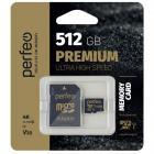       Perfeo microSDXC 512GB High-Capacity (Class 10) UHS-3 V30 PF512GMCSX10V30A