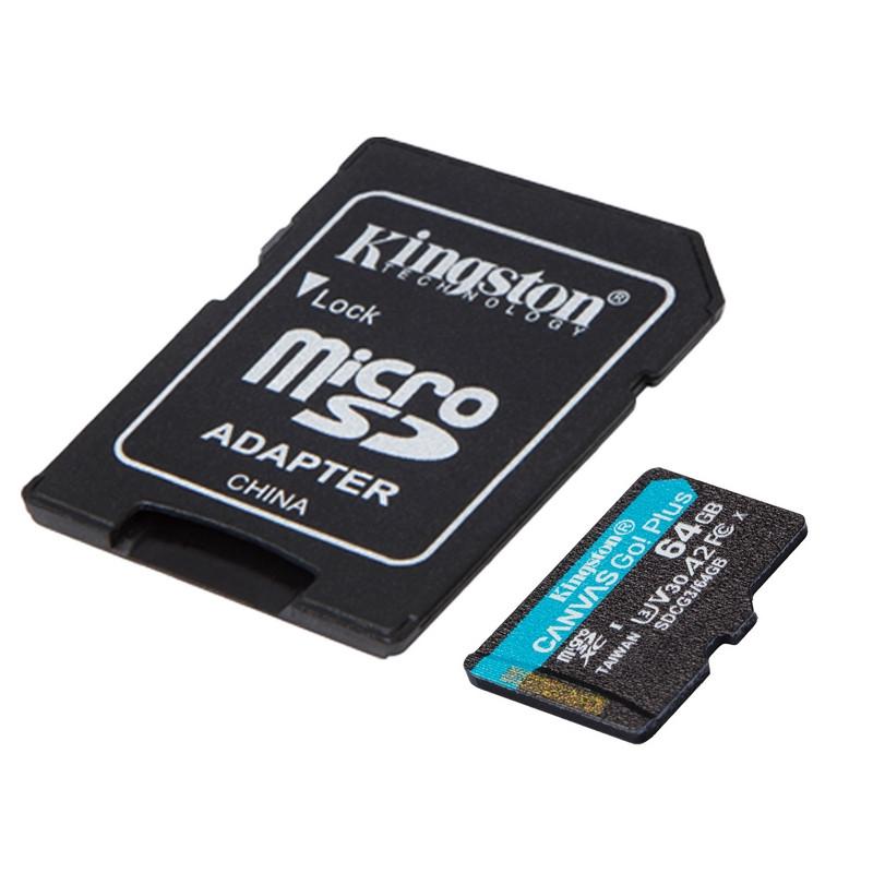   Kingston Canvas Go! Plus microSDXC UHS-I Cl10 +, SDCG3/64Gb