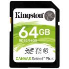 Карта памяти Kingston Canvas Select Plus SDXC UHS-I Cl10, SDS2/64Gb