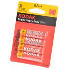 Батарейка пальчиковая АА Kodak Extra Heavy Duty R6 BL4