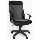 Кресло VT_EChair-639 TPU ткань/к/з серый/черный, пластик