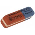 Ластик KOH-I-NOOR 6521/80, 41х14х8мм для графита и чернил сине-красный