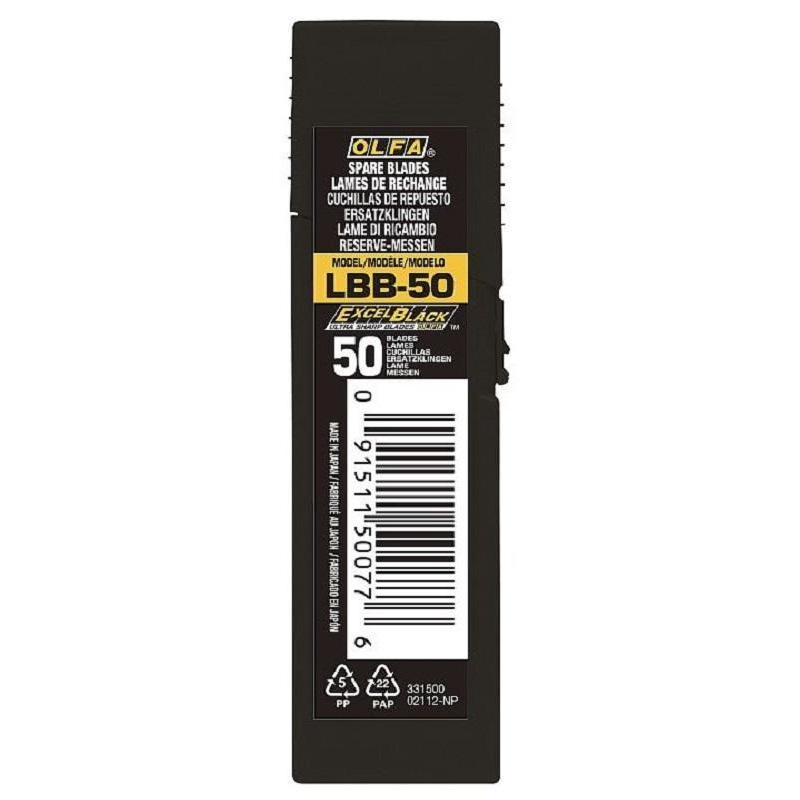  OLFA EXCEL BLACK . 18 , 8 , 50 / (OL-LBB-50)