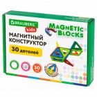 ��������� ����������� MAGNETIC BLOCKS, 30 ��������� �������, BRAUBERG KIDS, 665719
