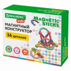 ��������� ����������� MAGNETIC STICKS, 36 ��������� �������, BRAUBERG KIDS, 665721