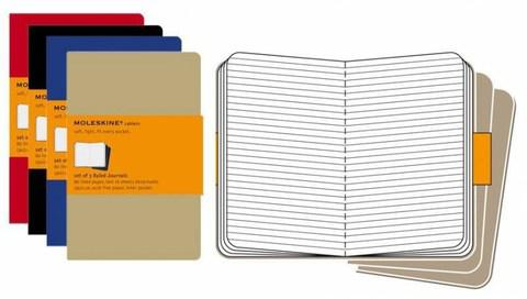  3  Moleskine Cahier Journal Large,  ,  