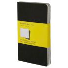 Набор 3 блокнота Moleskine Cahier Journal Pocket, цвет черный, в клетку