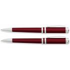Набор FranklinCovey Freemont: шариковая ручка и карандаш 0.9мм. Цвет - красный.
