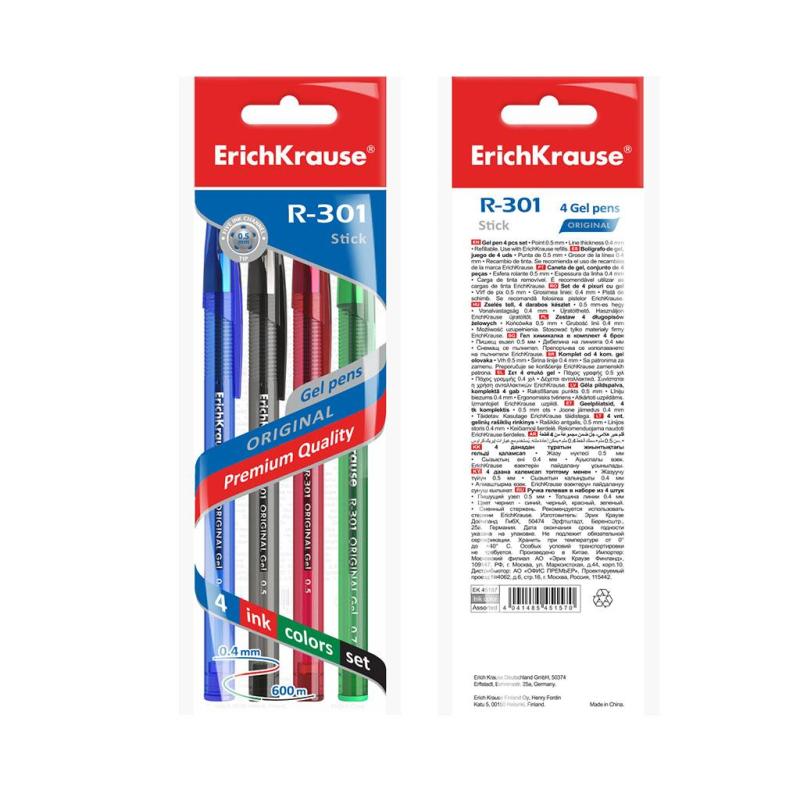   ErichKrause R-301 Original Gel Stick 0.5, 4, 4