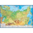Настенная карта Россия 1,5х1,05м 1:5,5млн физич, полезные ископаемые