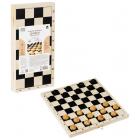 Настольная игра шашки Три совы деревянные, доска 29х29см НИ_46629