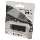 KINGSTON USB 3.0/3.2 Gen 1/Type-C 64GB DataTraveler 70  BL1