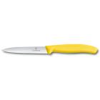 Нож для овощей VICTORINOX SwissClassic, лезвие 10 см с серрейторной заточкой, жёлтый