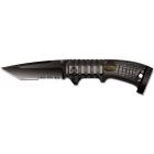 Нож складной Stinger, 90 мм (черн.), рукоять: сталь/алюмин./пласт. (черн.), с клипом, коробка картон