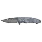 Нож складной Stinger, 85 мм - длина клинка, (серебристый), рукоять: сталь/алюминий (серебристый), с