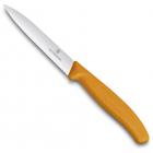 Нож Victorinox для очистки овощей, лезвие 10 см волнистое, оранжевый