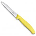 Нож Victorinox для очистки овощей, лезвие 10 см волнистое, желтый