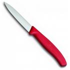 Нож Victorinox для овощей, 8 см, с заострённым кончиком, красный