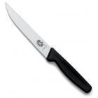 Нож Victorinox разделочный, лезвие 12 см узкое, черный