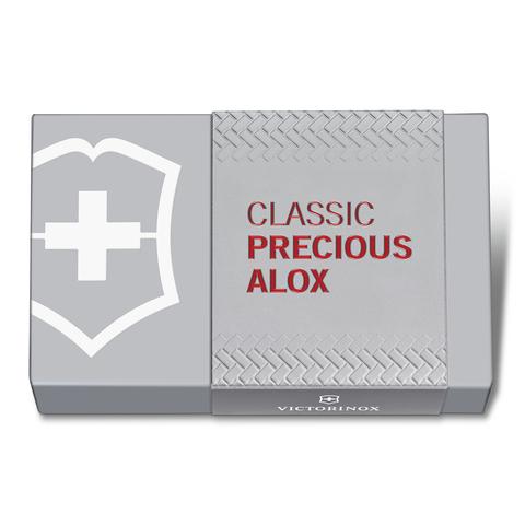 ���-������ Victorinox Classic SD Precious Alox, 58 ��, 5 �������, Iconic Red (�����. ��������)