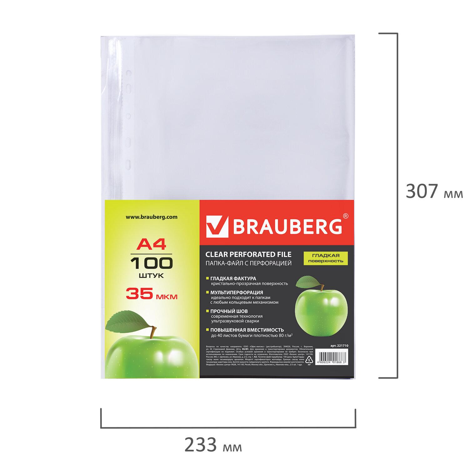 - , 4, BRAUBERG,  100 ., , , 35 , 221710