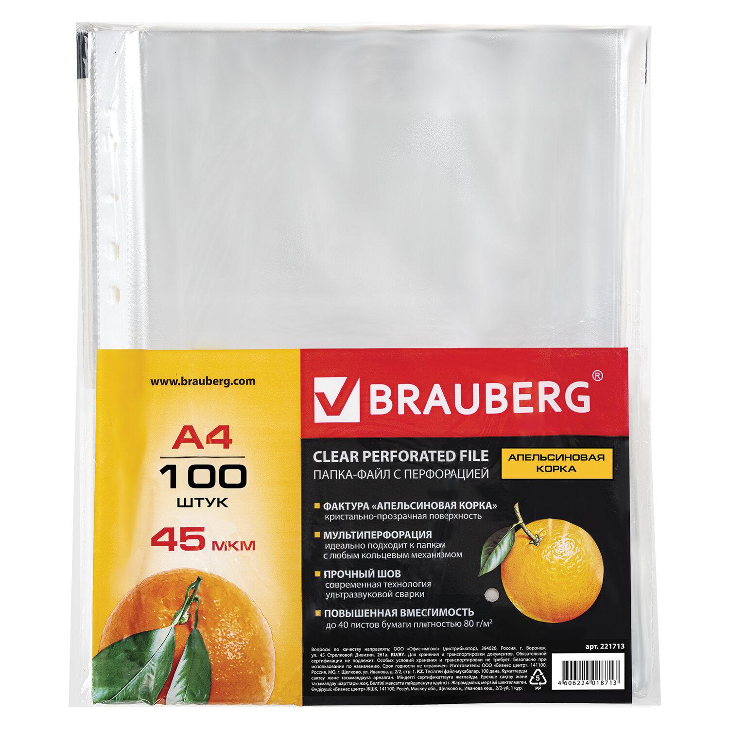 -  4 BRAUBERG,  100 ., , 45 , 221713