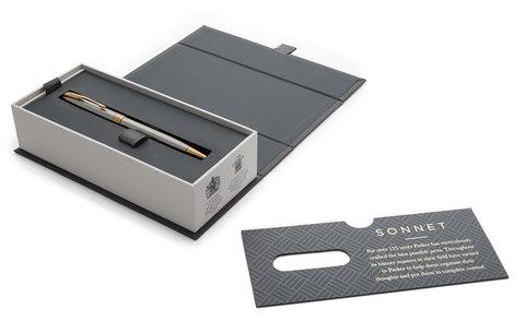 Parker Sonnet Core - Stainless Steel GT, ��������� �����, M, BL, ��