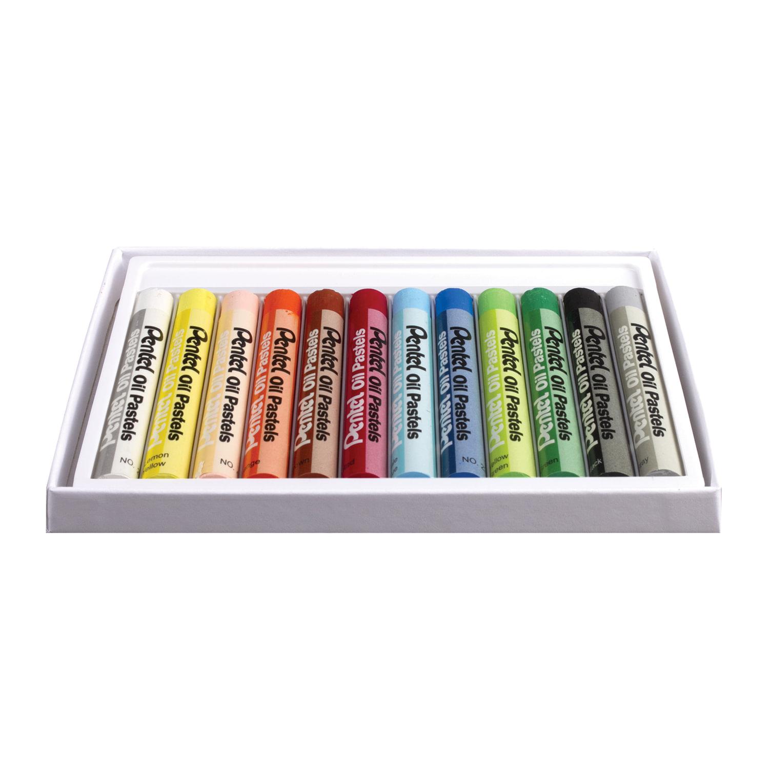    PENTEL Oil Pastels, 12 ,  ,  , PHN4-12