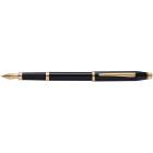 Перьевая ручка Cross Century II Black lacquer, черный лак с позолотой 23К, перо M