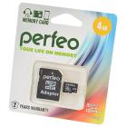   PERFEO microSD 4GB High-Capacity (Class 10)   BL1