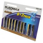 Батарейка мизинчиковая ААА PLEOMAX LR03-8+2 BL10
