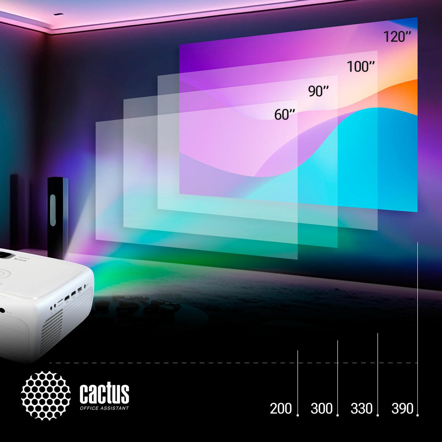  CACTUS CS-PRM.07WT.WUXGA, LCD, 1920x1080, 16:9, 3200 , 1500:1, 1,16 