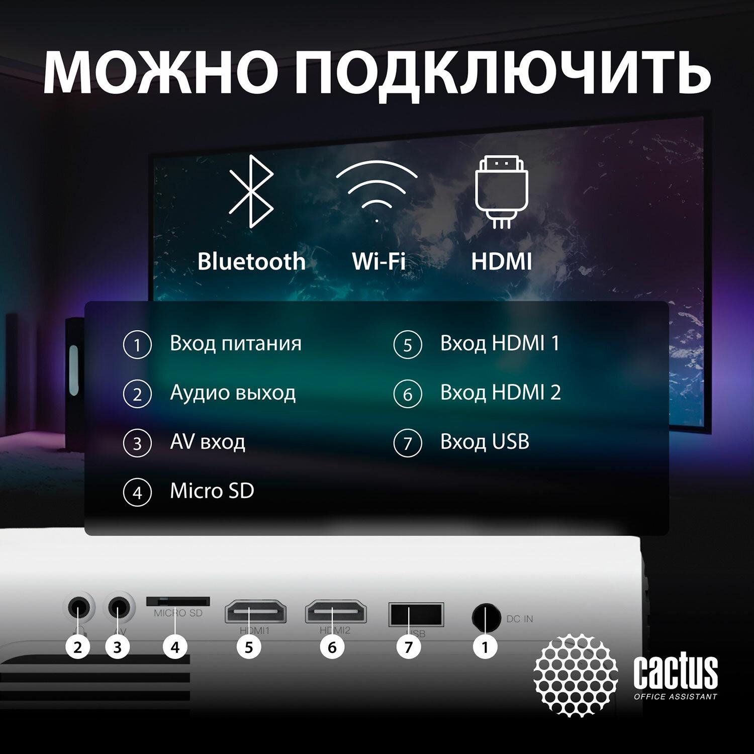  CACTUS CS-PRM.07WT.WUXGA, LCD, 1920x1080, 16:9, 3200 , 1500:1, 1,16 
