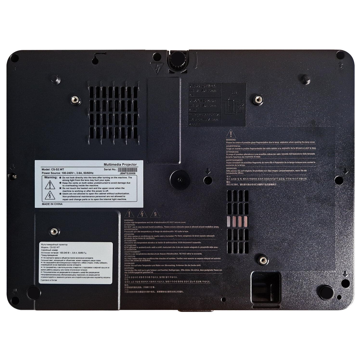 CACTUS CS-S2.WT, 3LCD, 1024x768, 16:9, 4:3, 40000 , 15000:1, 3,26 