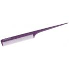 Расческа Dewal Beauty с пластиковым  хвостиком фиолетовая  20,5см